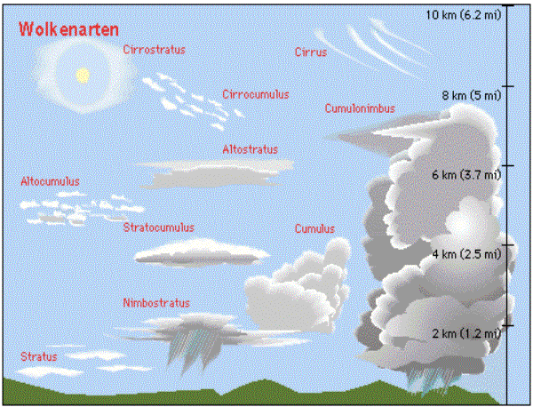 Types of clouds